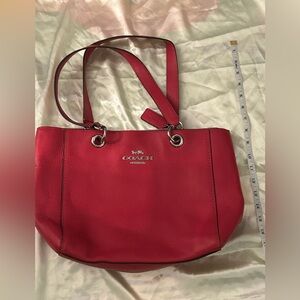 Coach Vibrant Red Tote